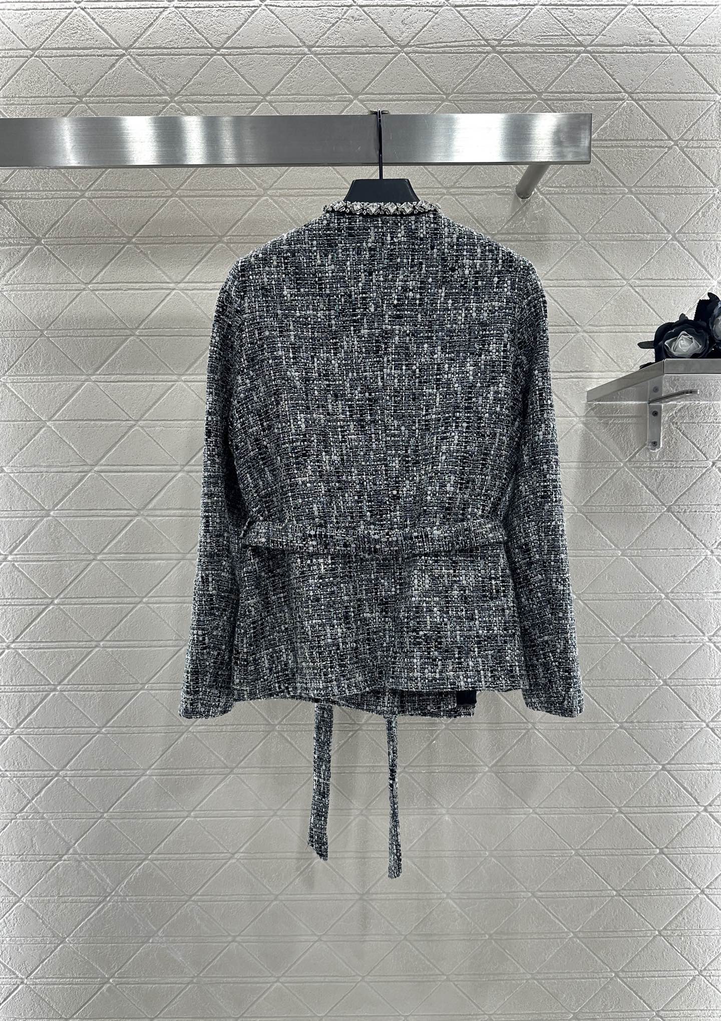 25fw Western style nail bead tied edge jacket