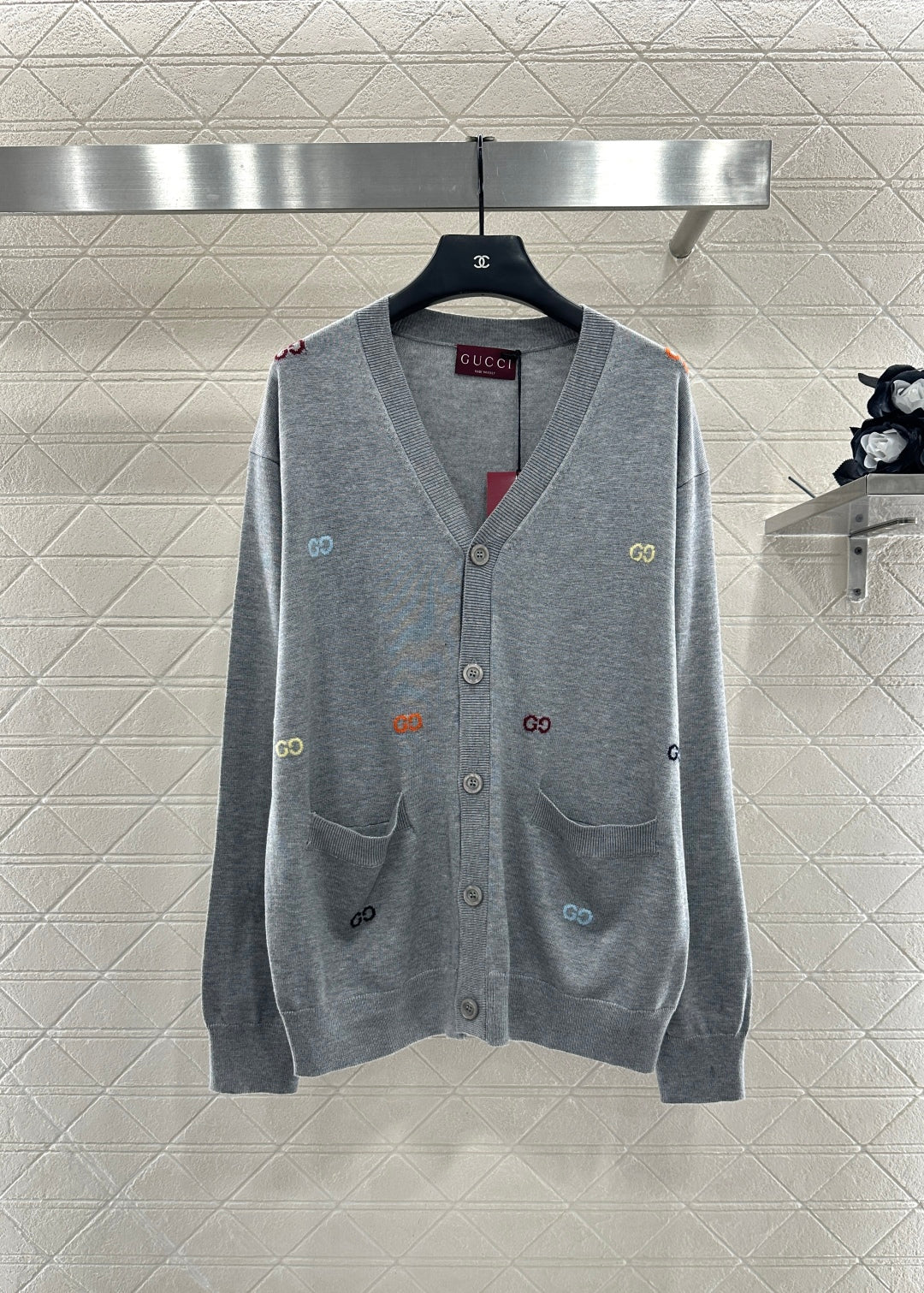 25fw Letter pocket cardigan