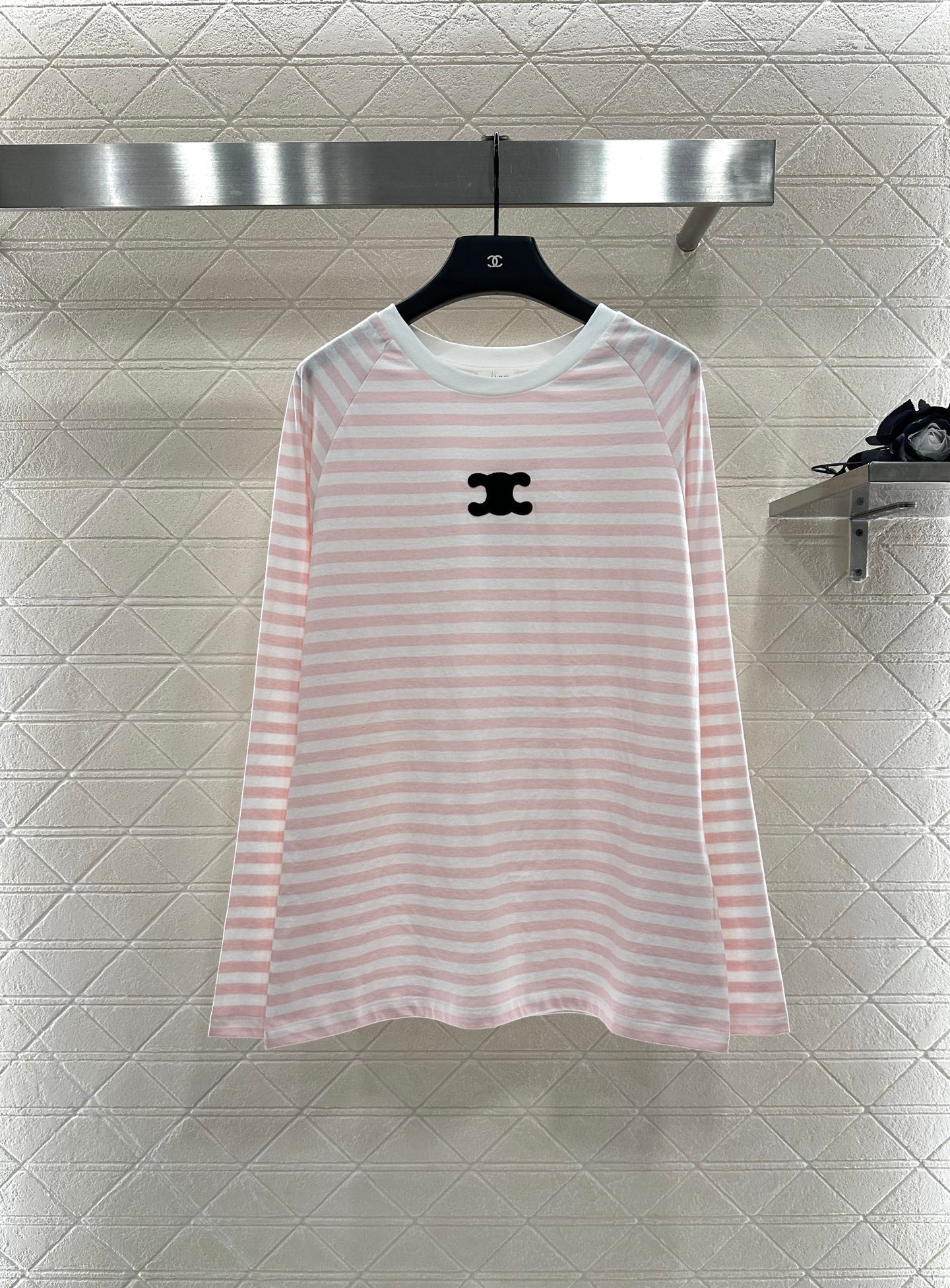 25fw new round neck striped long sleeves