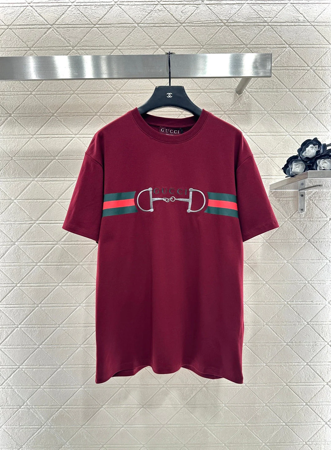 Embroidered Letter T-shirt