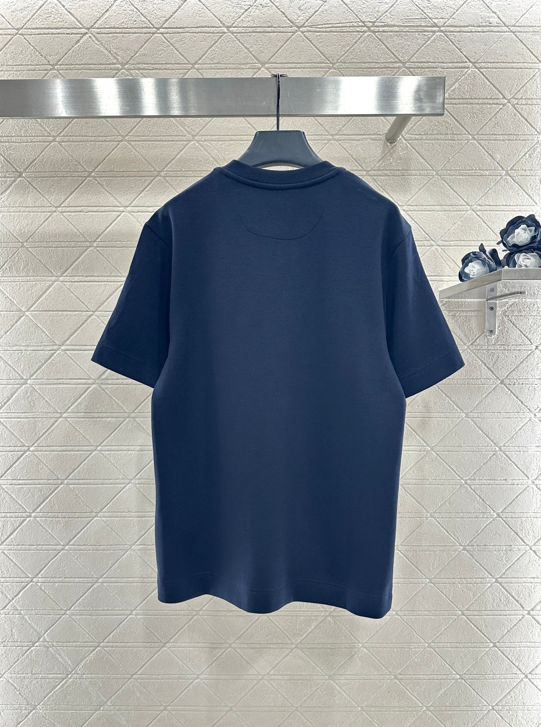 Round Neck Jacquard Cartoon T-Shirt