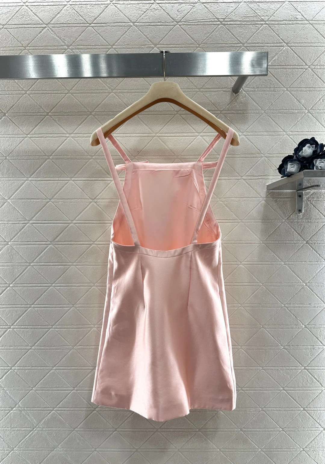 Backless Bow-Tie Slip Dress