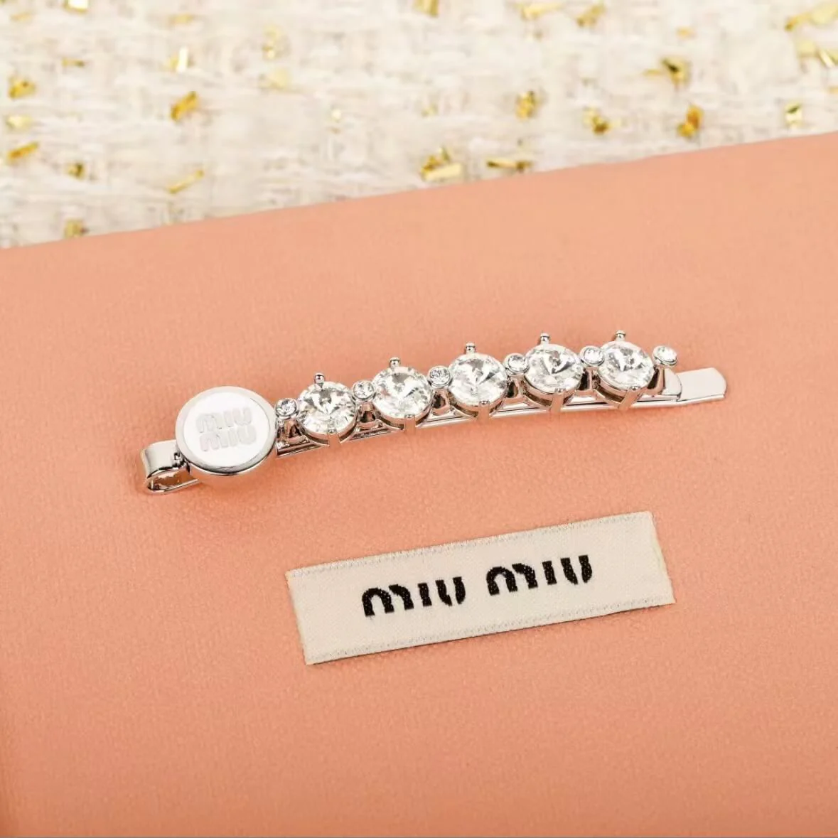 Fashionable Enamel & Diamond Hair Clip