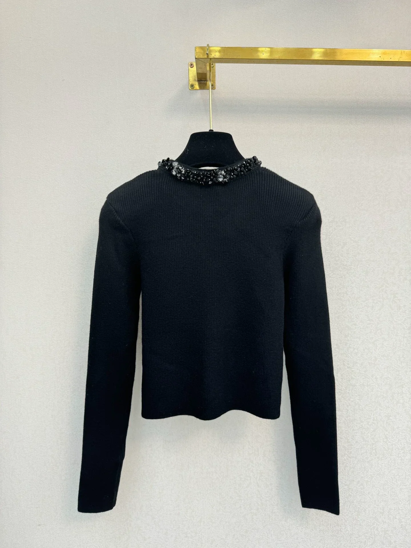 Black knitted cardigan