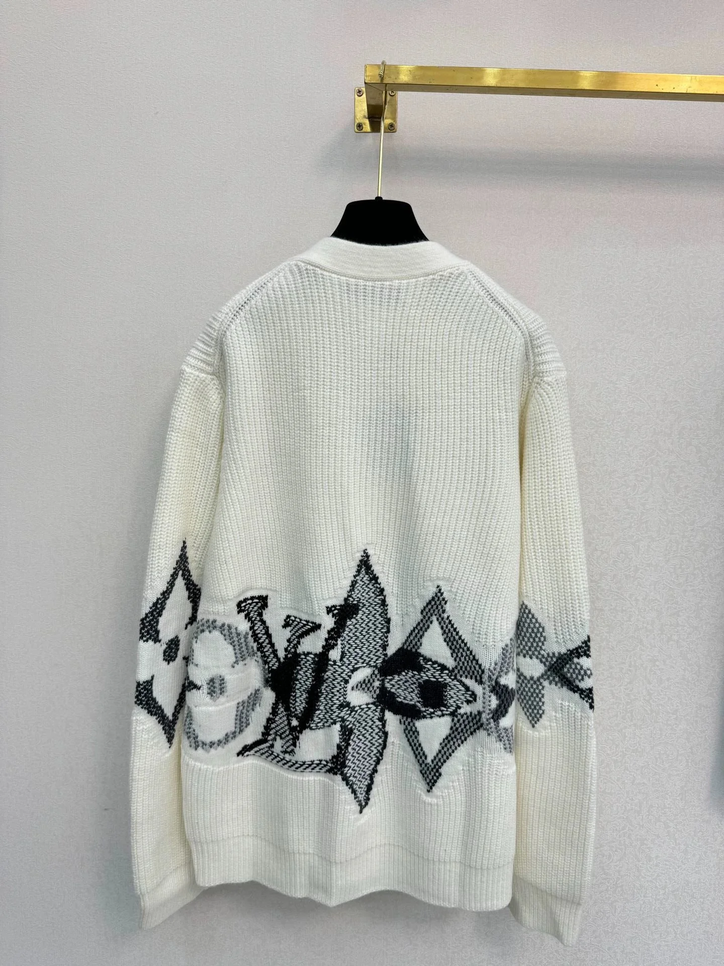 Skiing series knitted cardigan