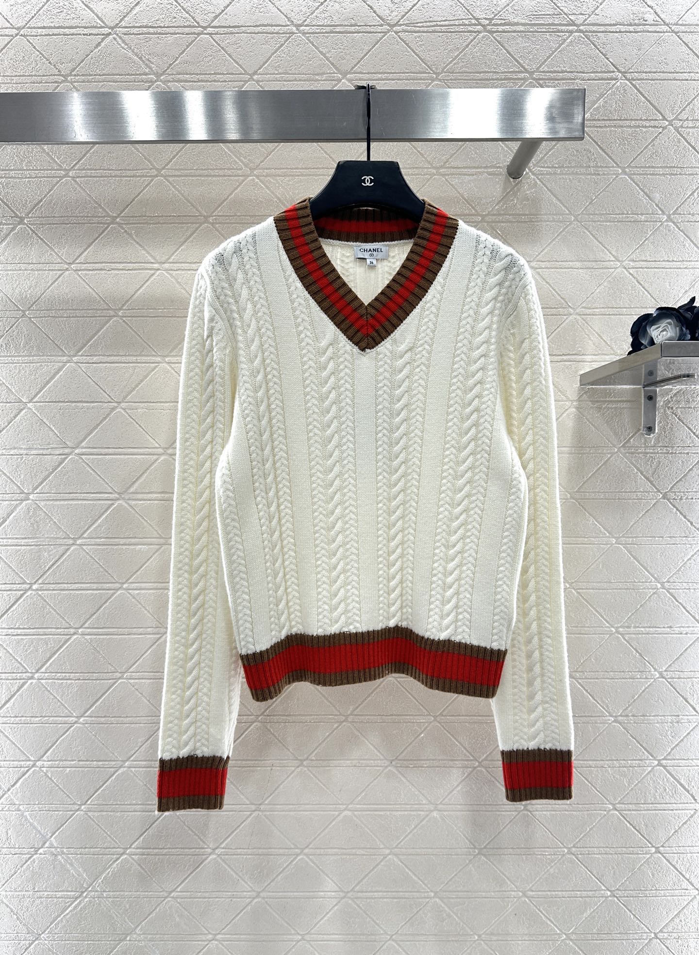 Fried Dough Twists Stripe Sweater