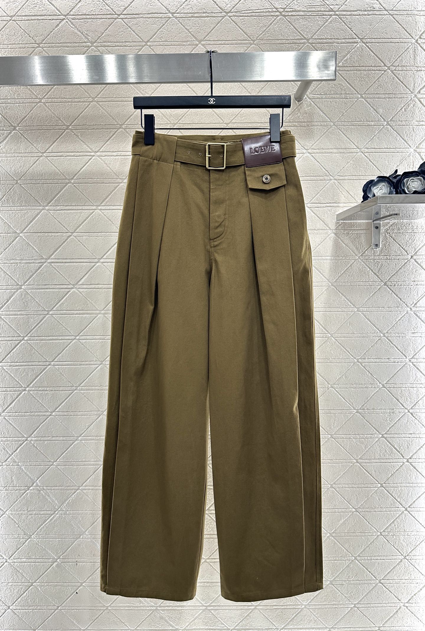 Belt Carrot Wide Leg Pants