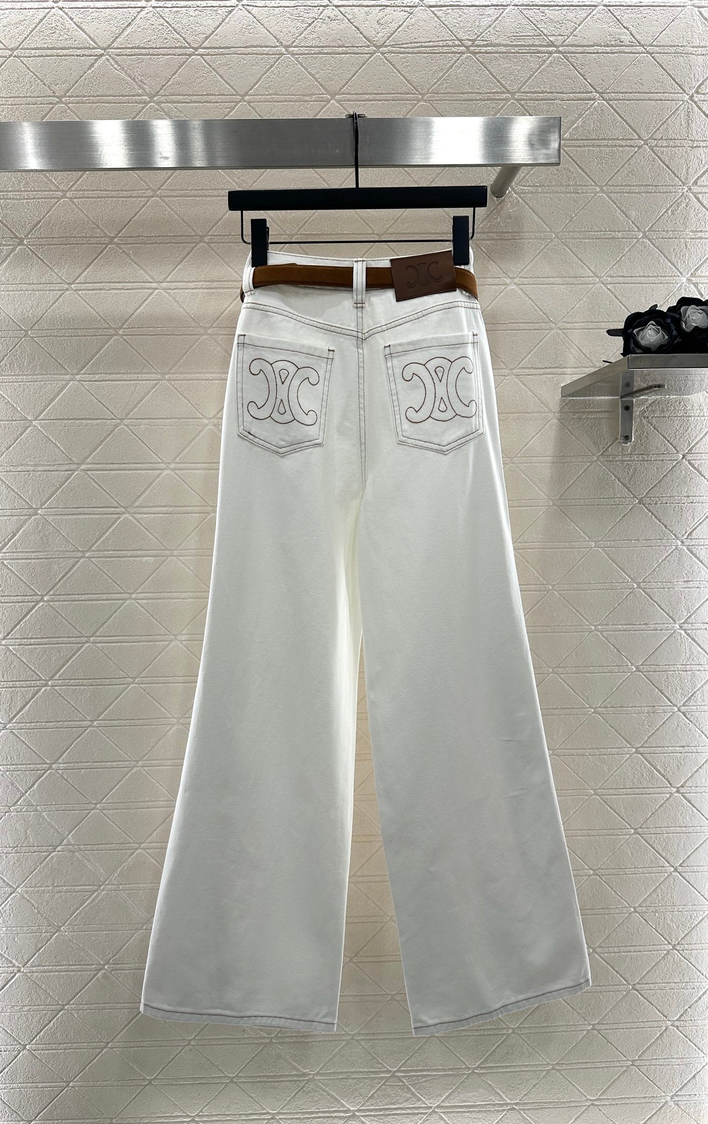 25fw Straight waistband silhouette jeans