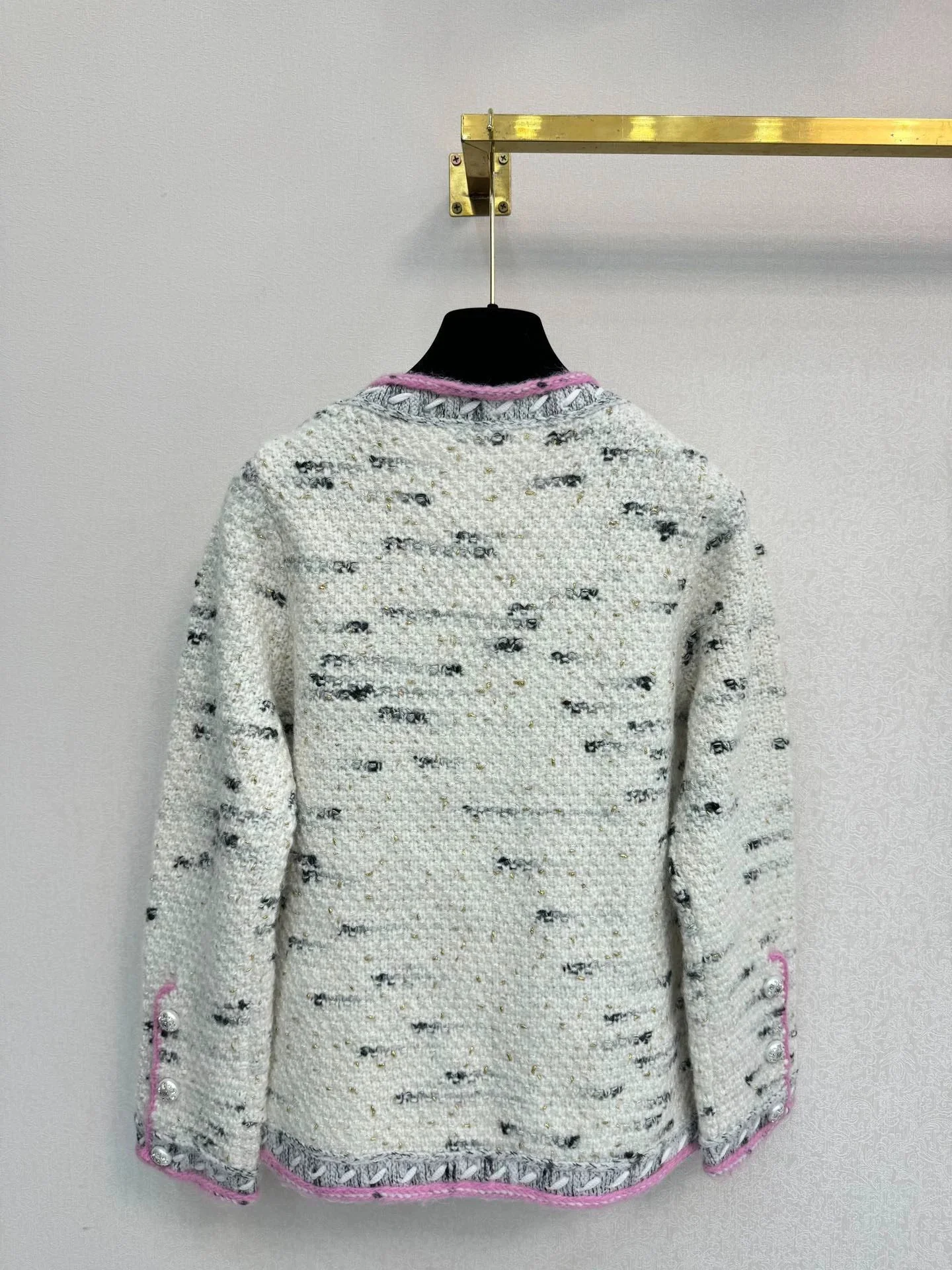 Coarse woolen knitted jacket