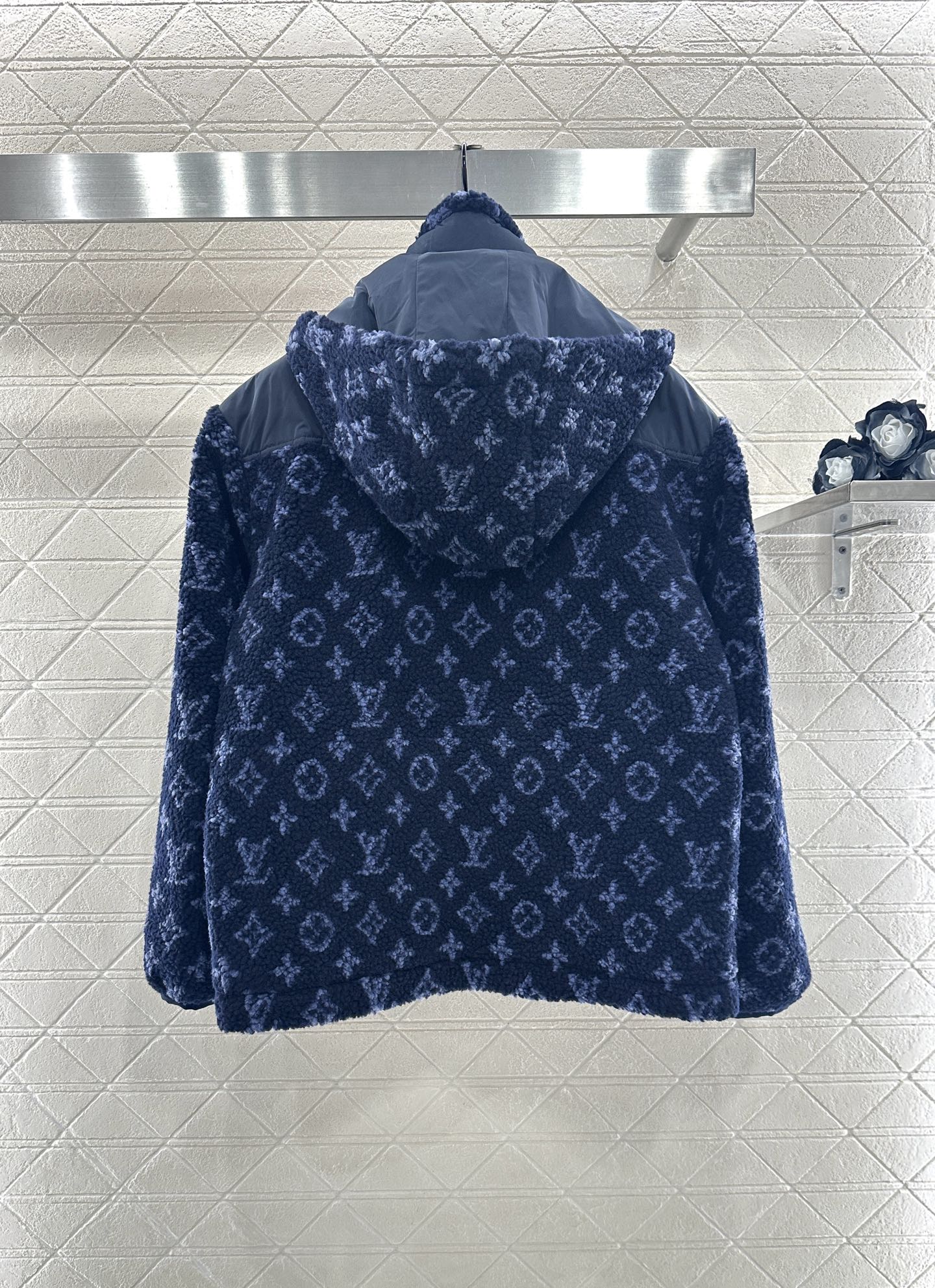 25fw new hooded teddy lamb jacket