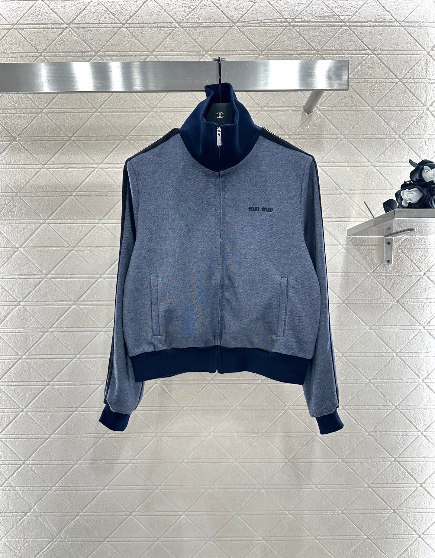 25fw Color blocking jacket and pants set