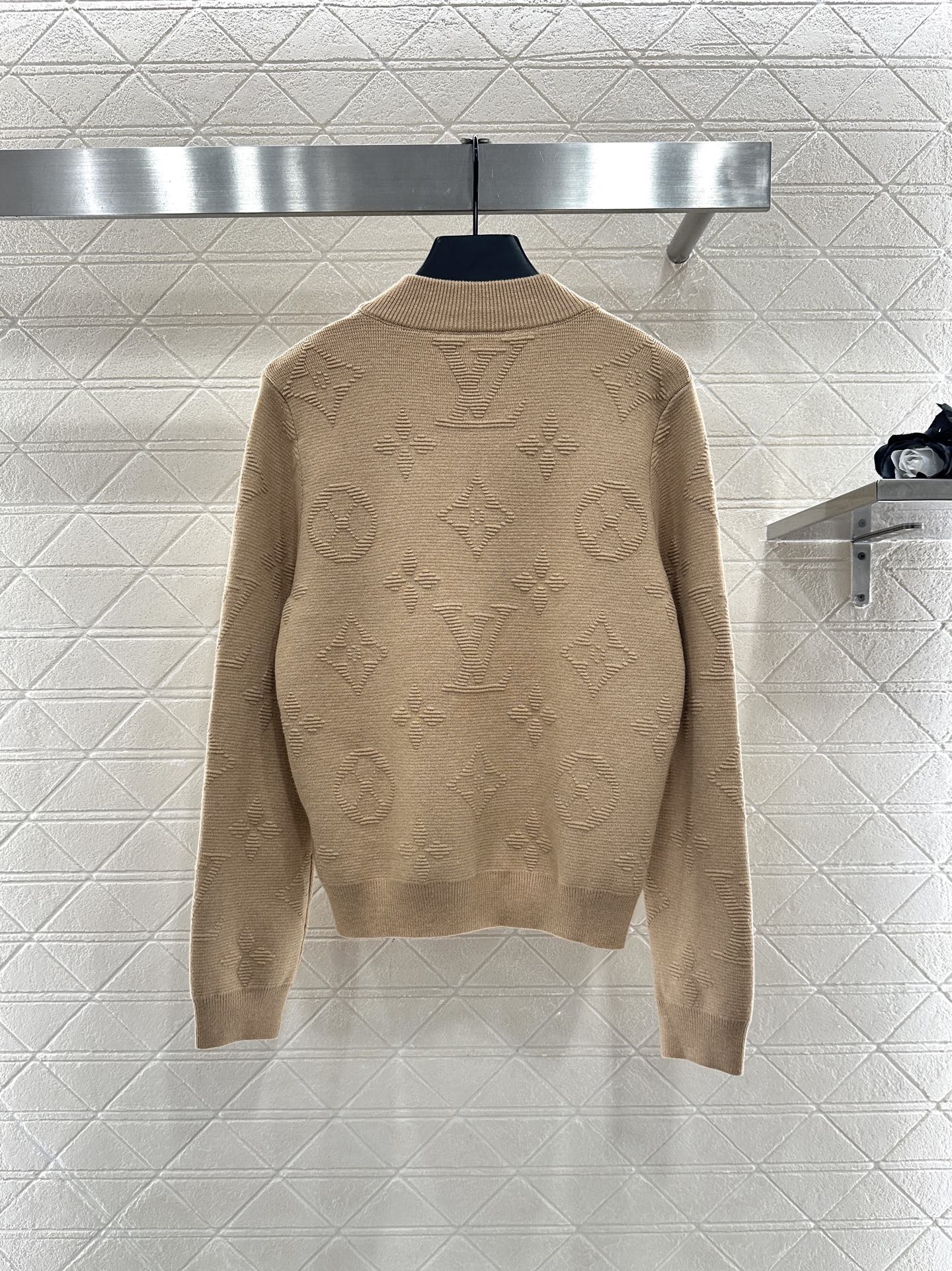 Jacquard Knitted Coat