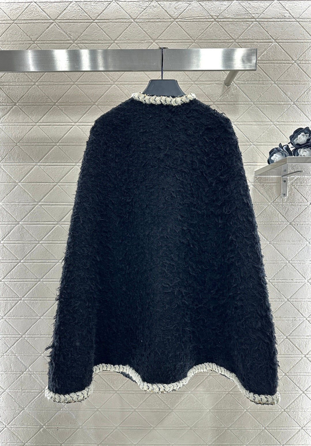 Wool Mid-Length Cape Coat
