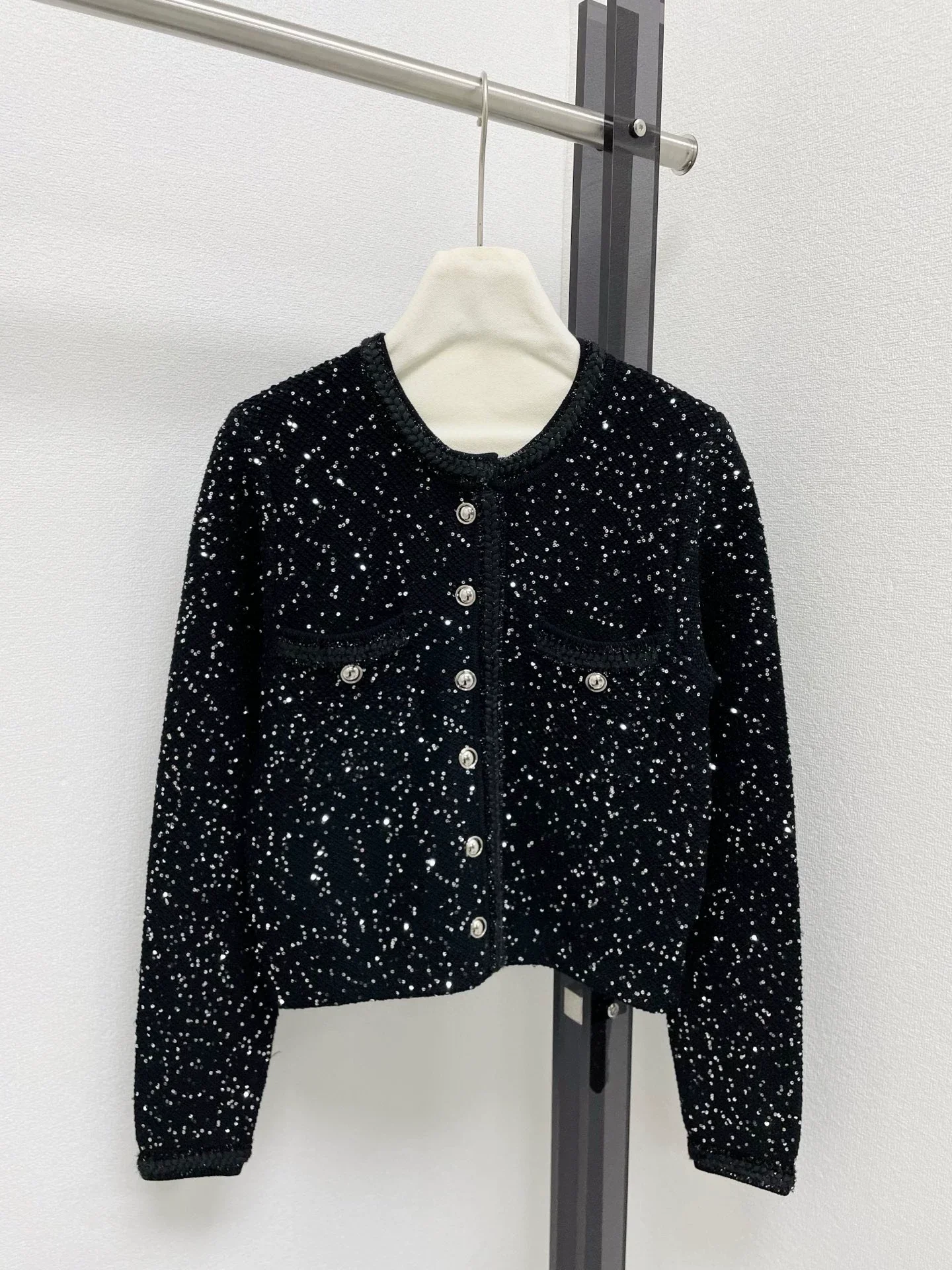 25fw Fragrant sequin short jacket