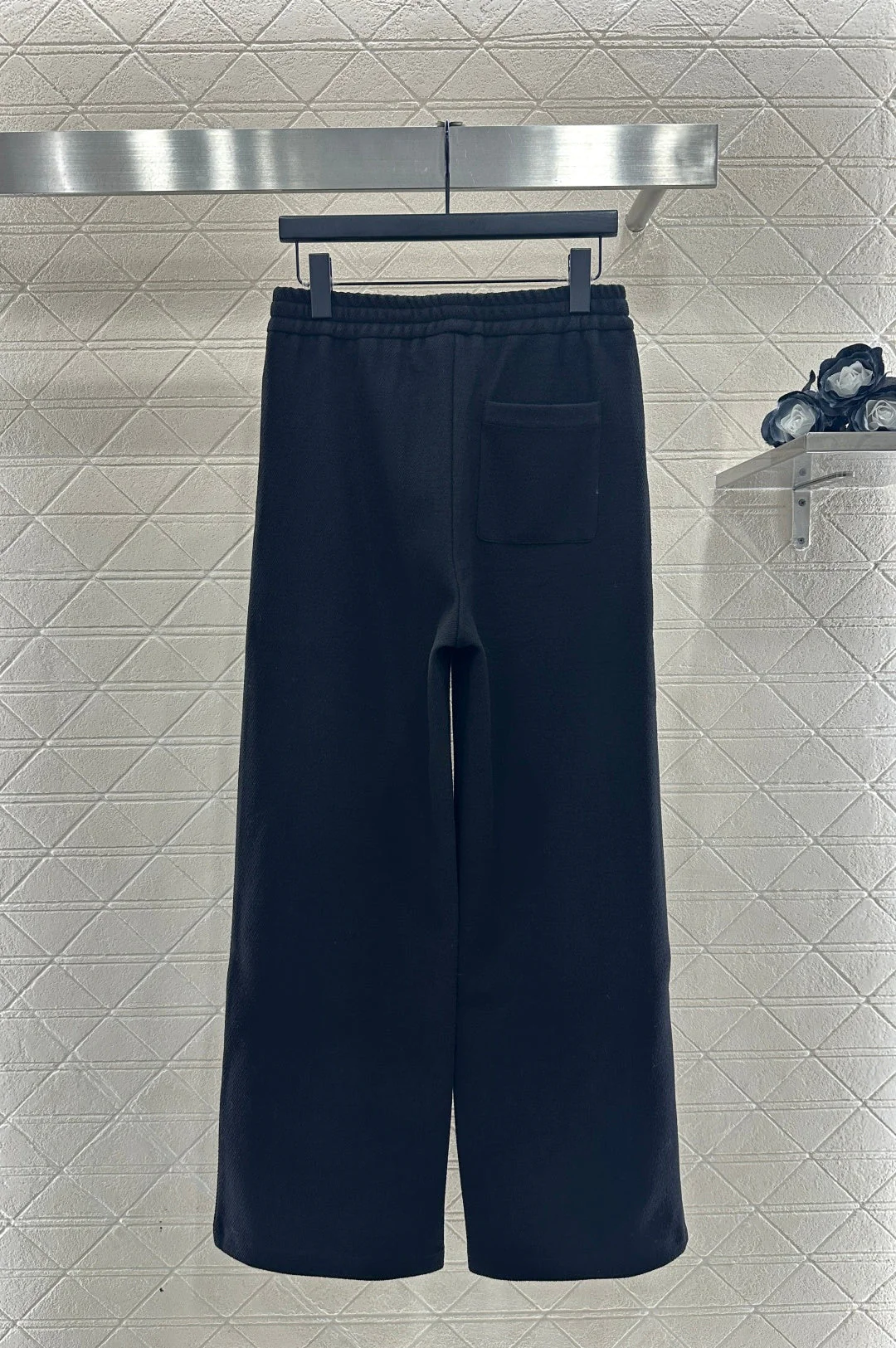 High waisted drawstring wide leg pants