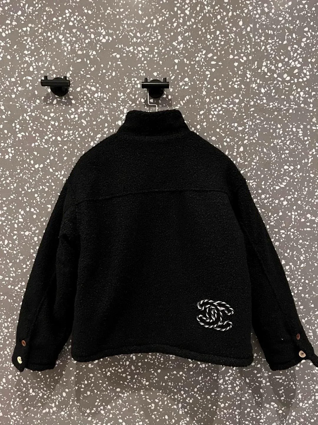 25fw Multi colored button black cotton jacket(vintage series)