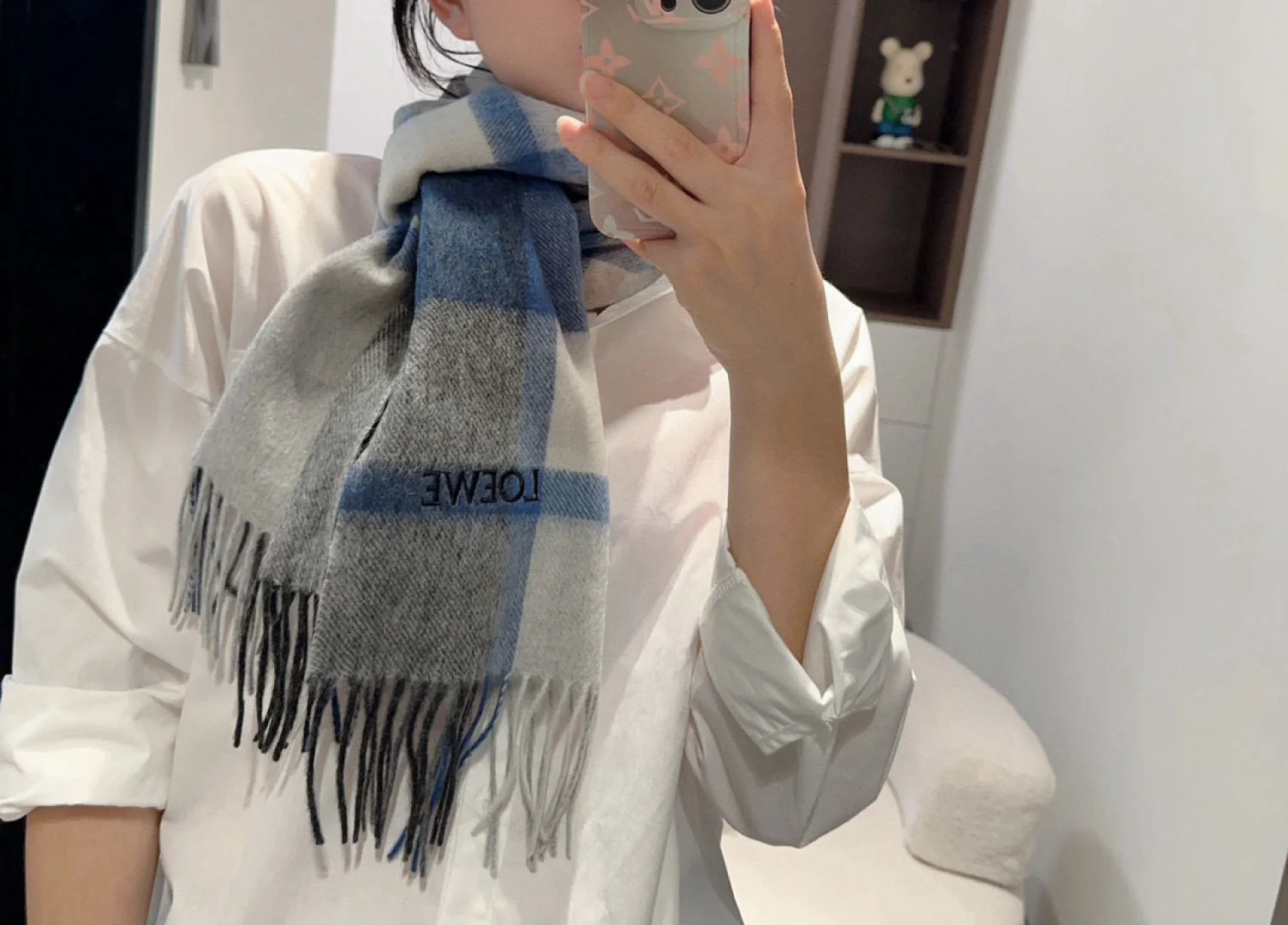 25 new plaid color matching scarf