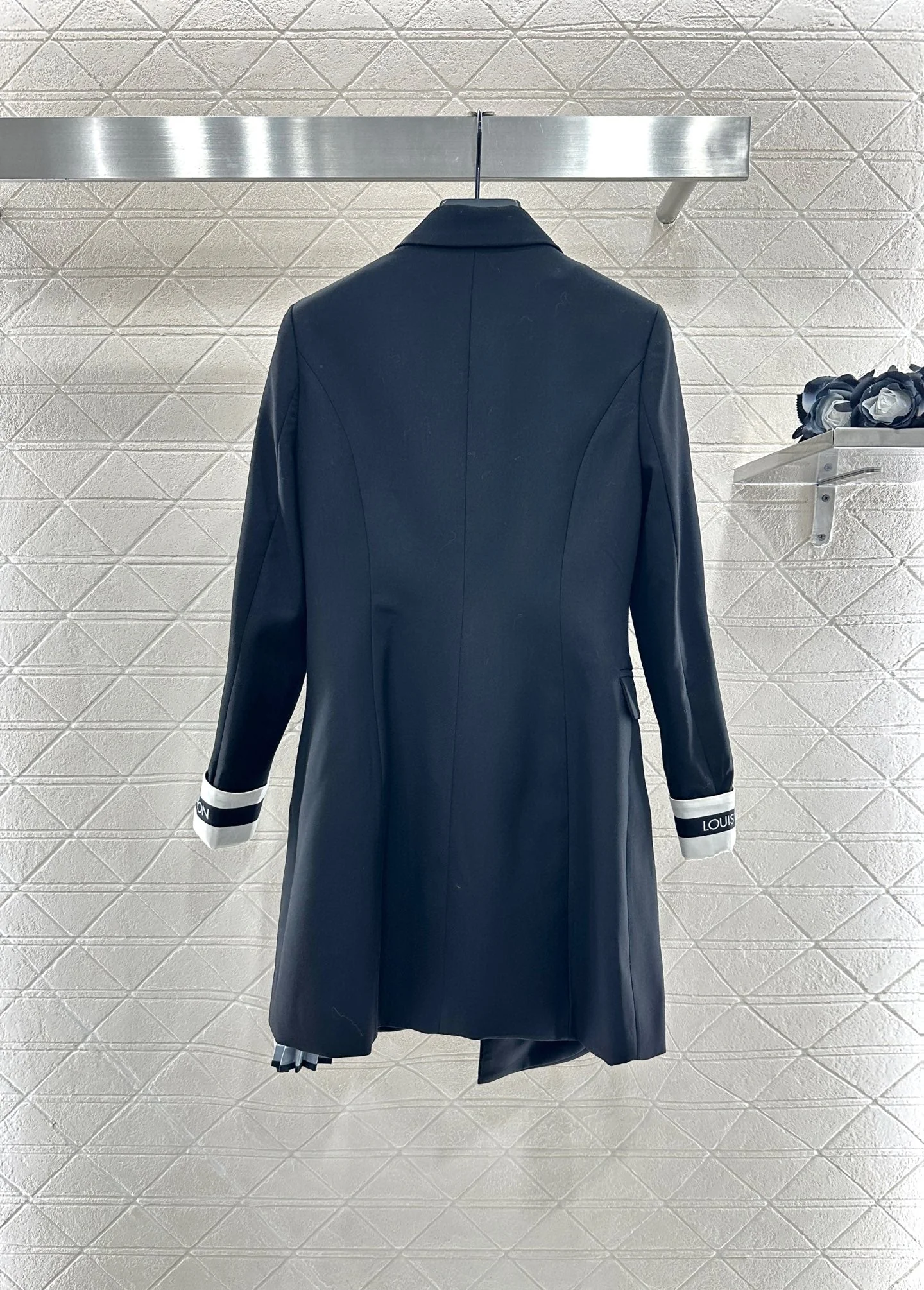 25fw Irregular suit with belt splicing