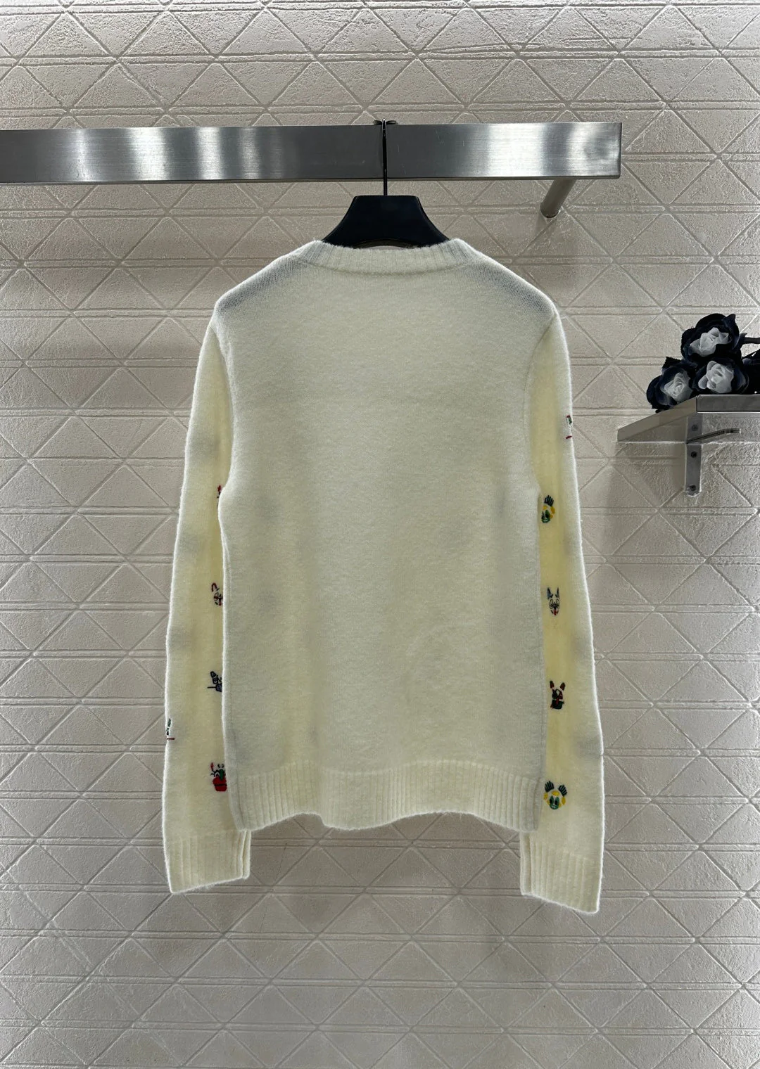Embroidered Cartoon Knit Sweater