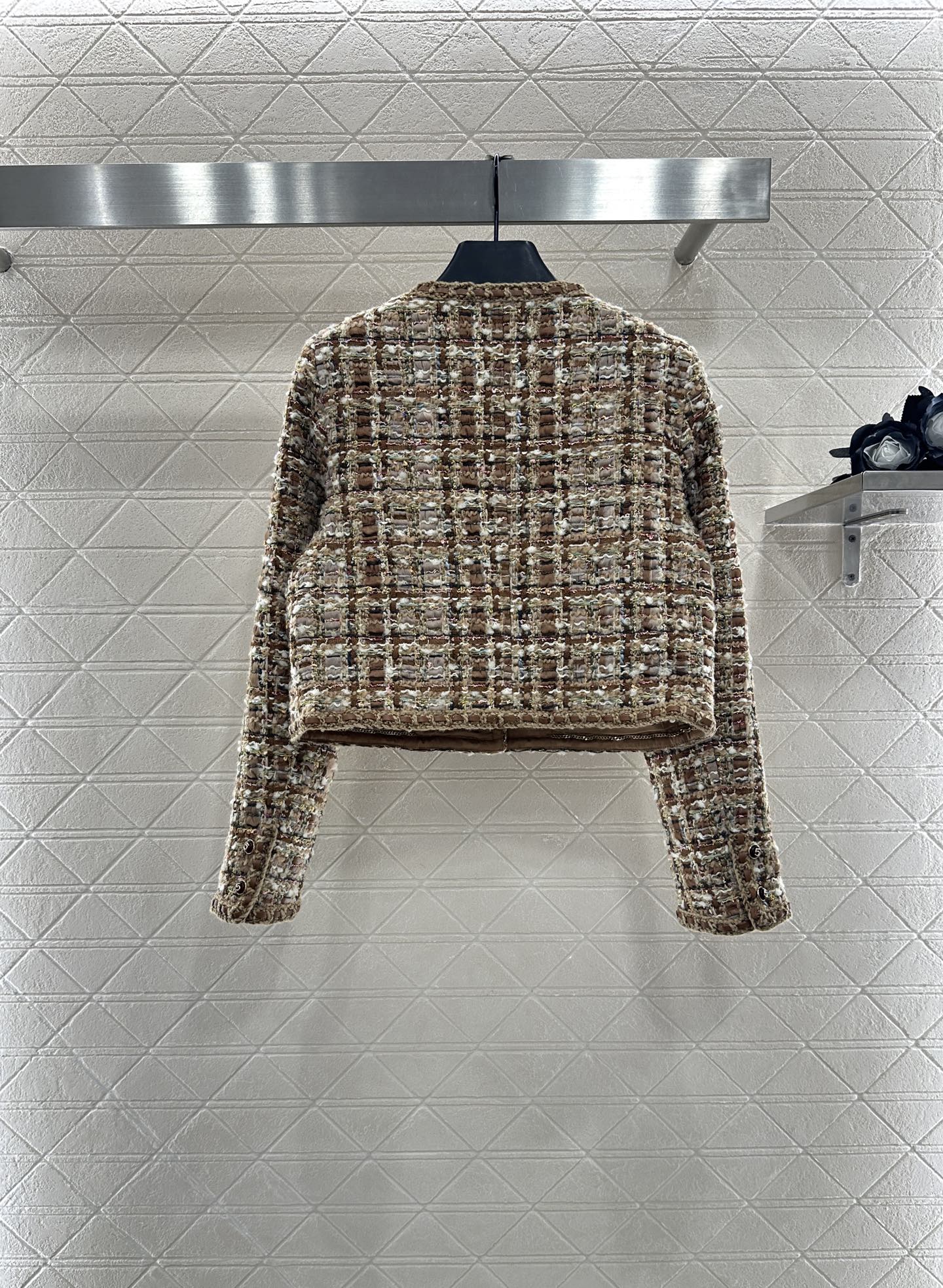 25fw Woolen edge tied jacket