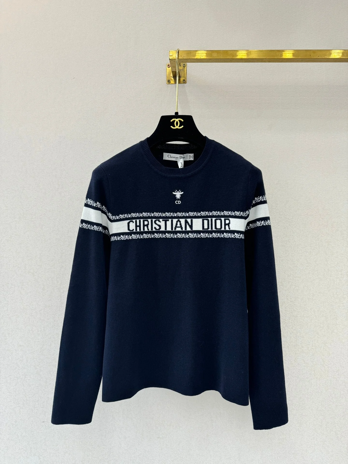 25fw new letter logo wool knitted long sleeve