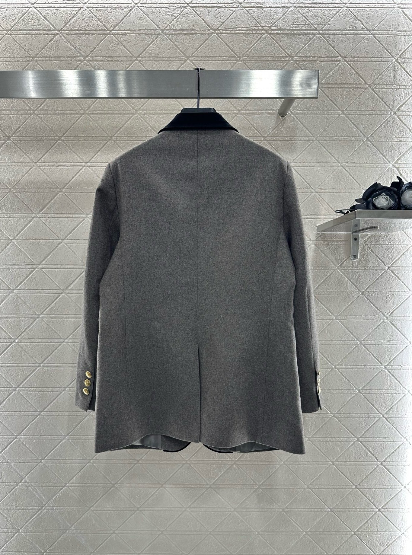 25fw new patchwork velvet suit jacket