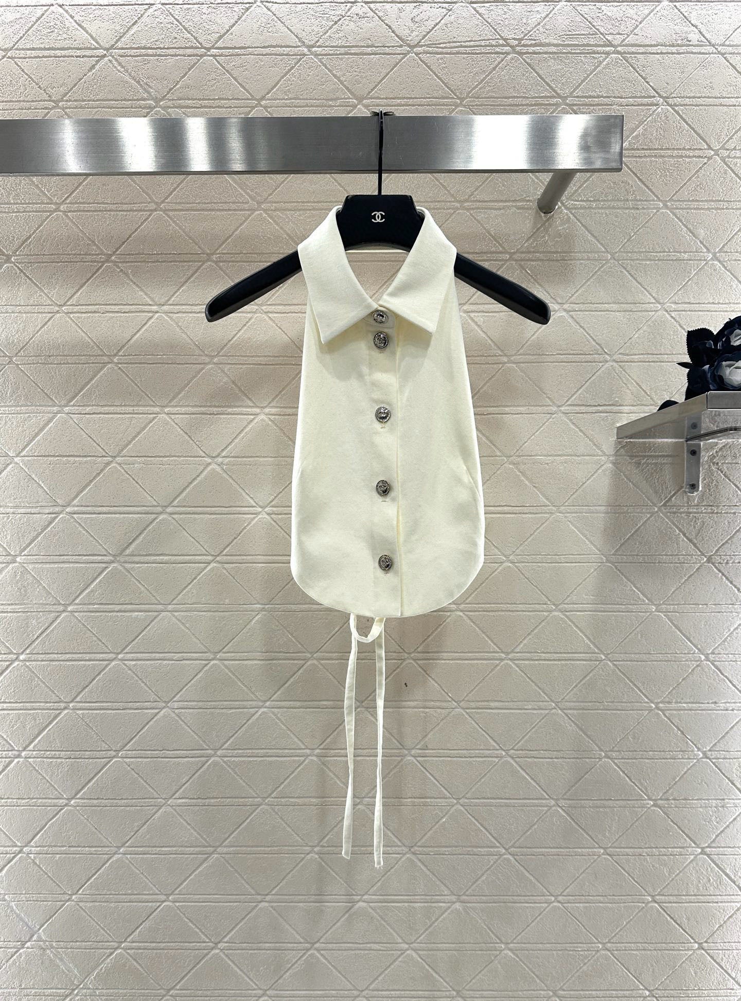 25fw new waist halter neck vest trousers suit