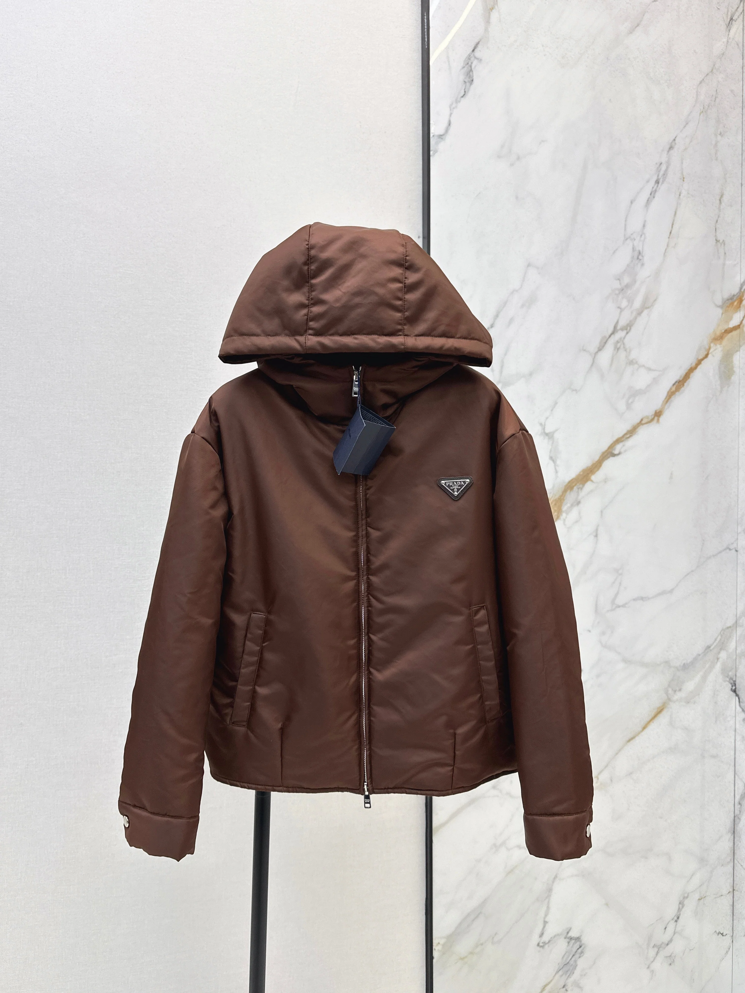 Hooded cotton jacket