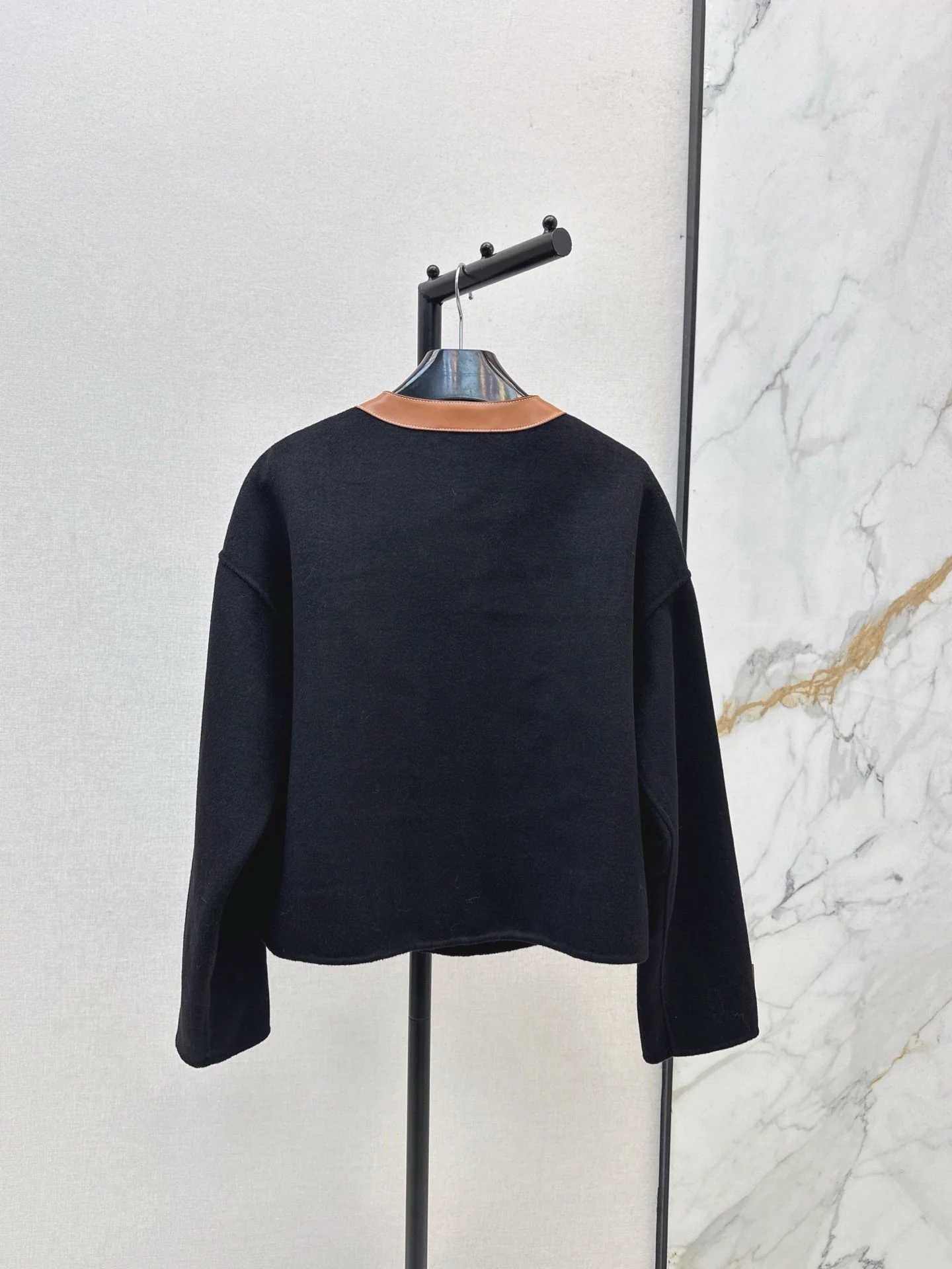 25fw Golden buckle cashmere jacket