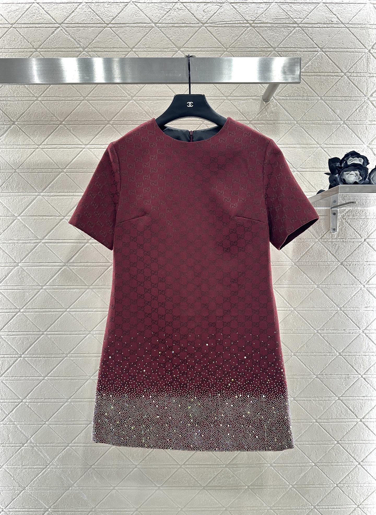 25fw new heavy hot diamond jacquard dress