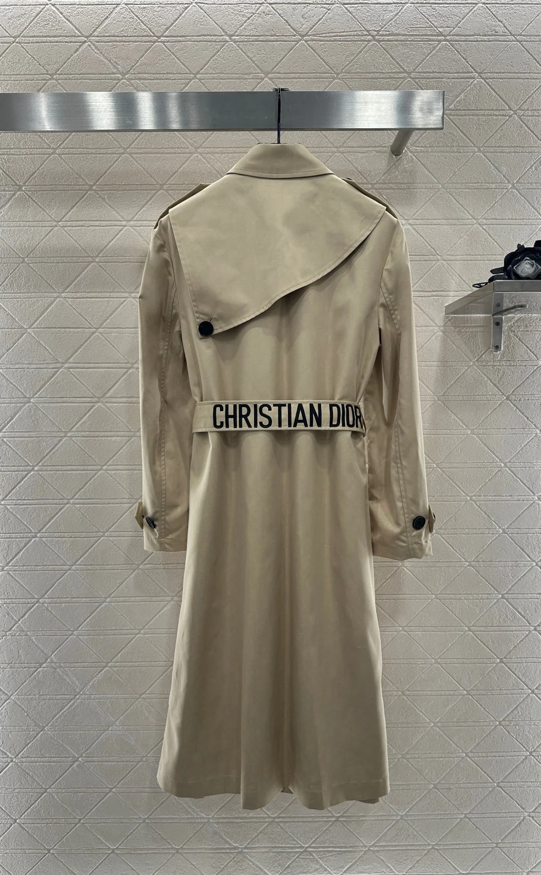 25fw new lapel belt windbreaker jacket