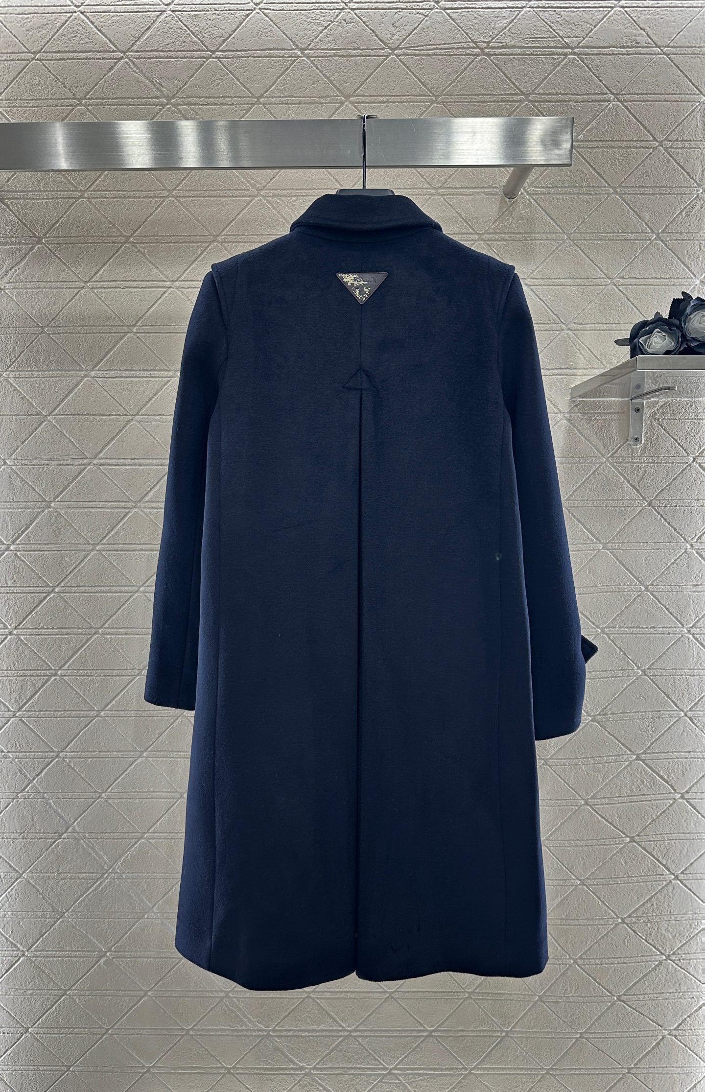 25fw Front shoulder lapel long coat