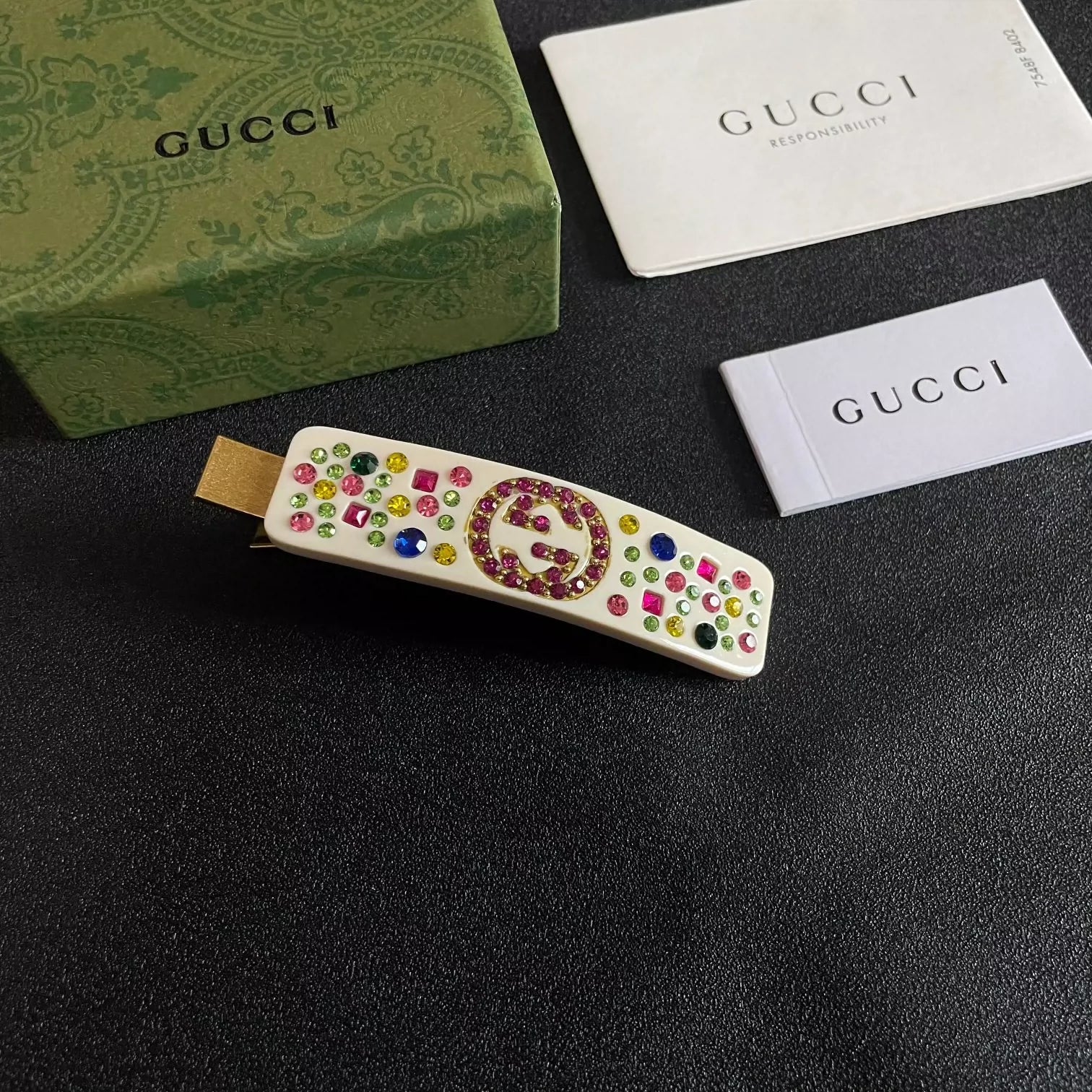 25 new Acetate duckbill clip with colored diamonds and rhinestone letters