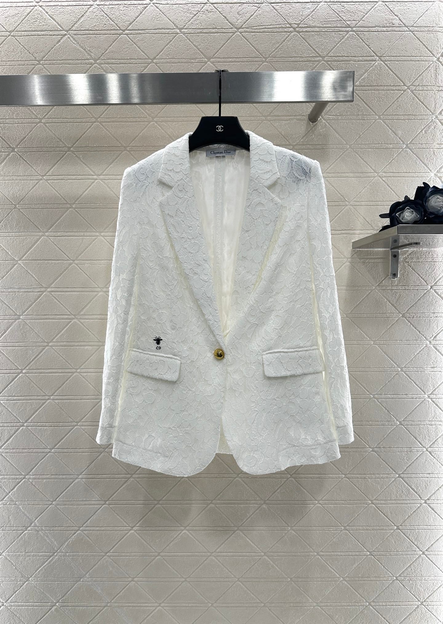 25fw Embroidered collar suit jacket