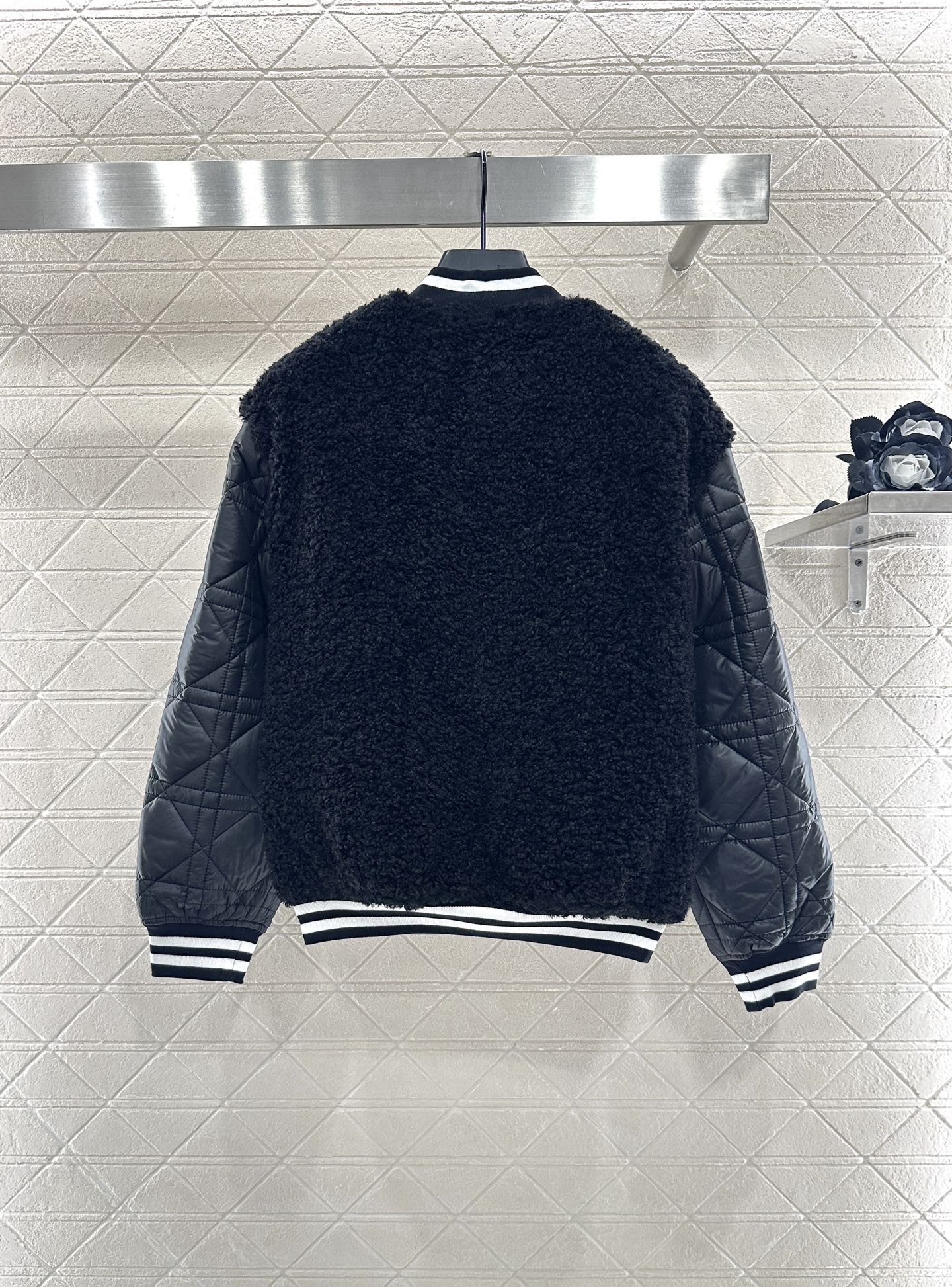 Teddy plush cotton jacket baseball jacket