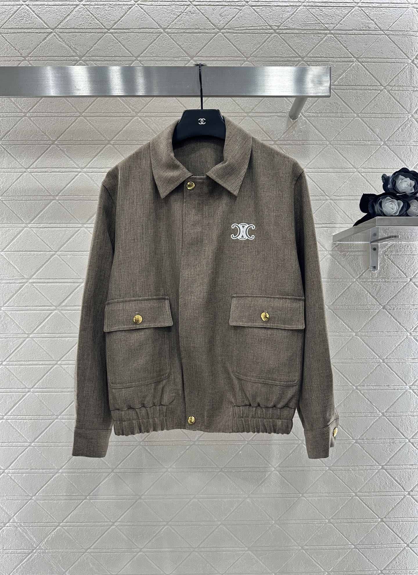 Jacket jacket pleated skirt set