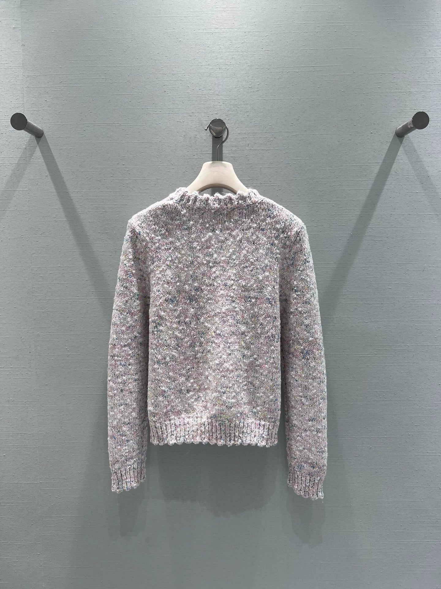 Collared knit wool sweater
