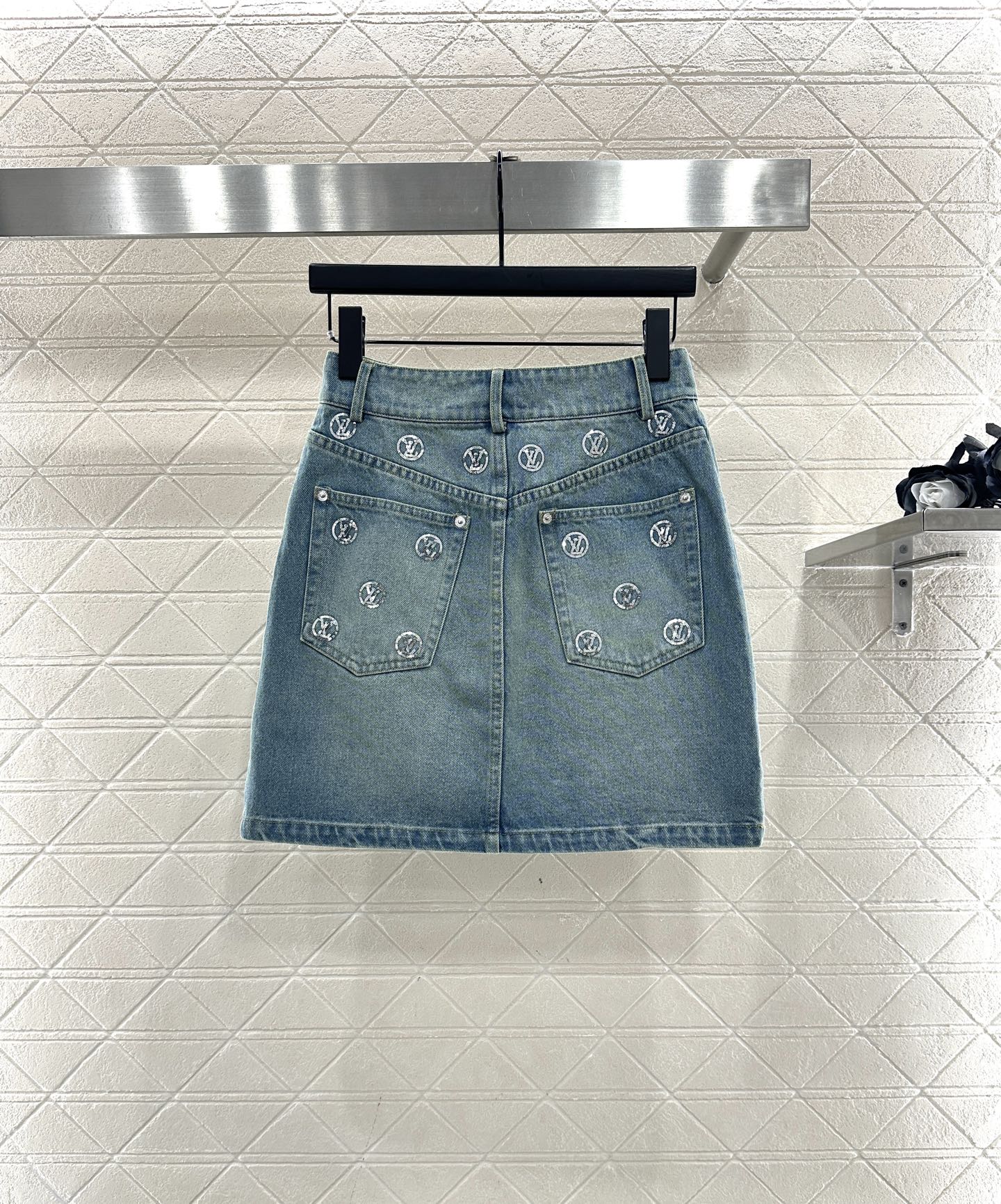 Embroidered bead skirt