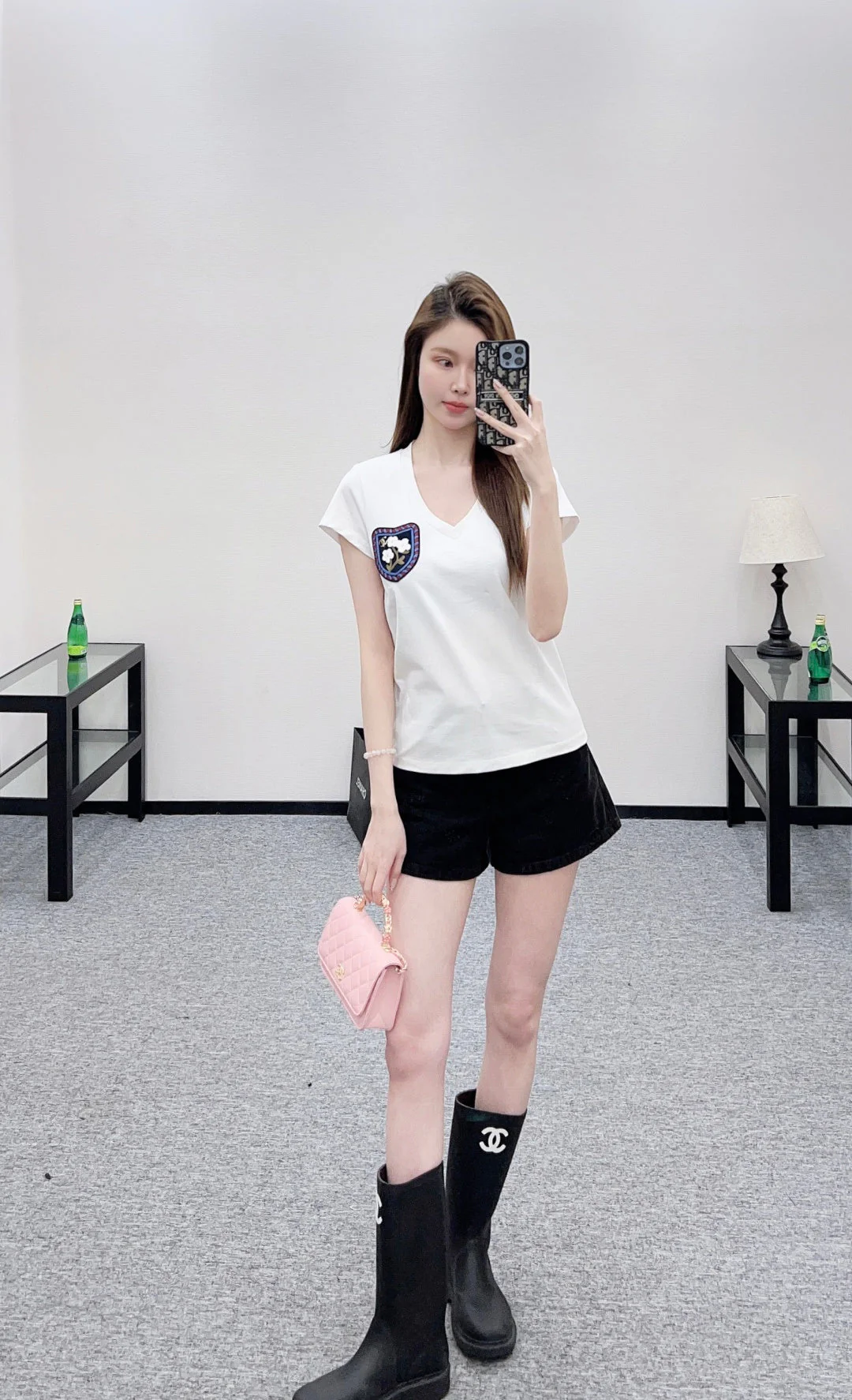 Heart Neck Logo T-Shirt