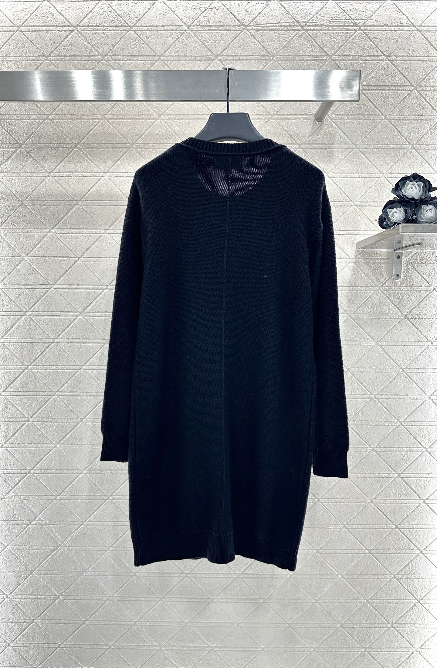 3D Camellia Knitted Dress