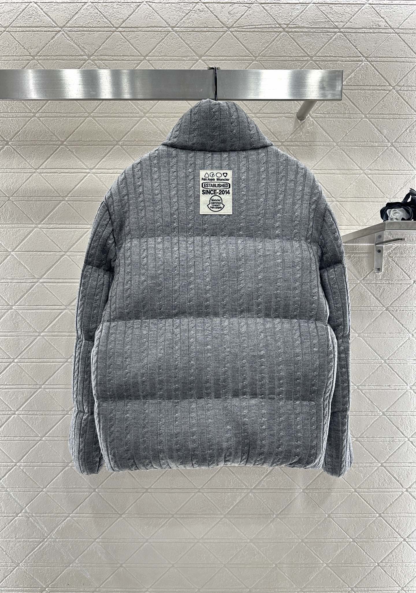 Standing collar down jacket