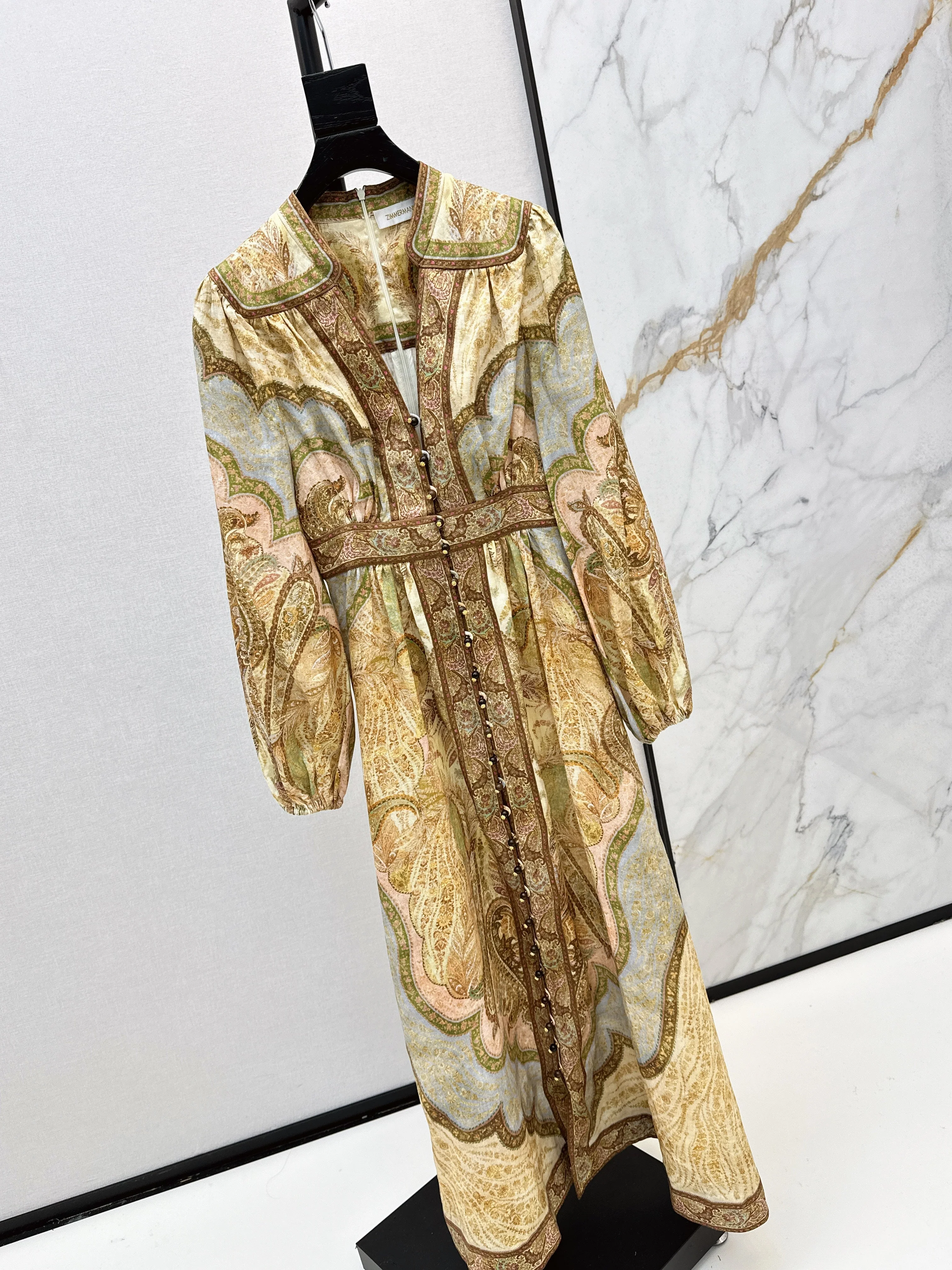 Holiday style printed dress