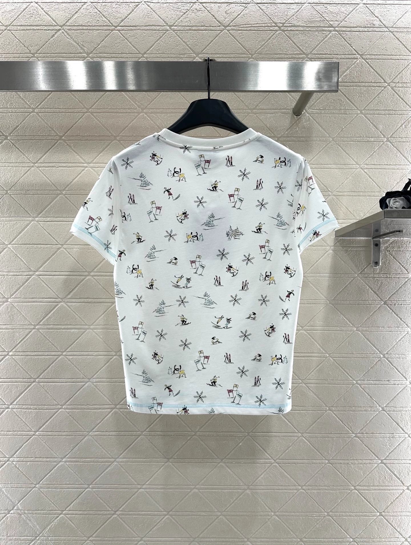 Round neck printed T-shirt