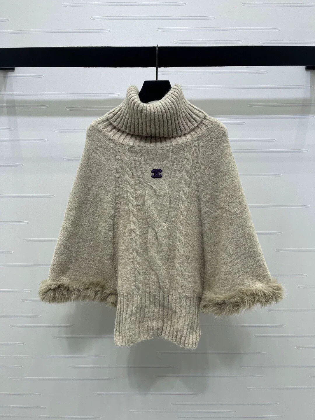 White high necked sweater