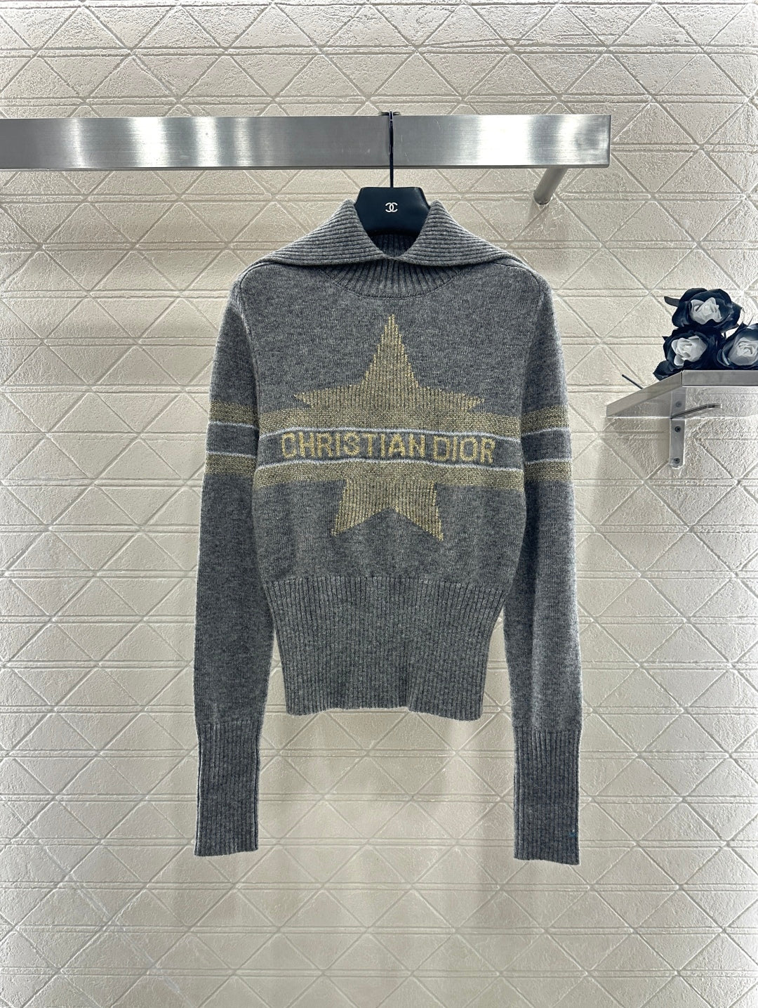 25fw Collar knit pullover sweater