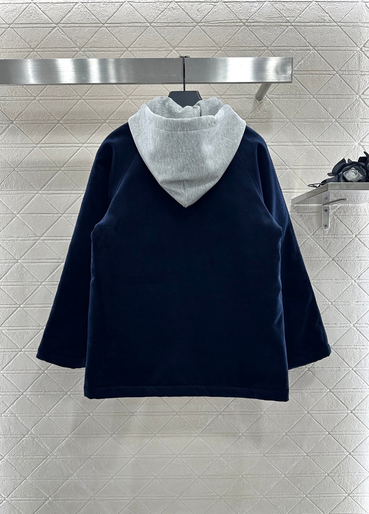 25fw new hooded drawstring cotton jacket