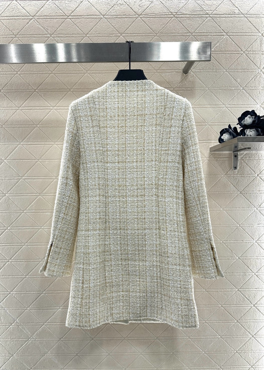 Woven Long Coat Dress