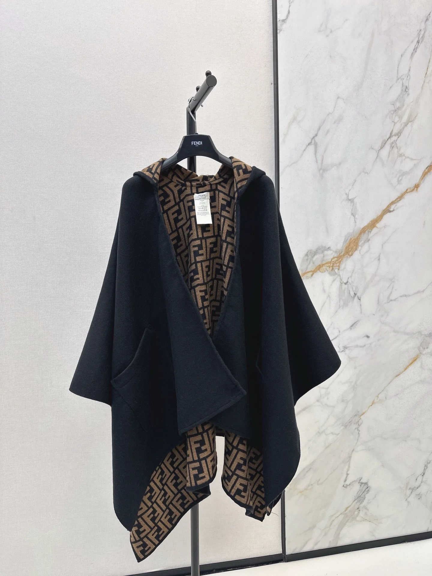 Classic Pattern Wool Cape