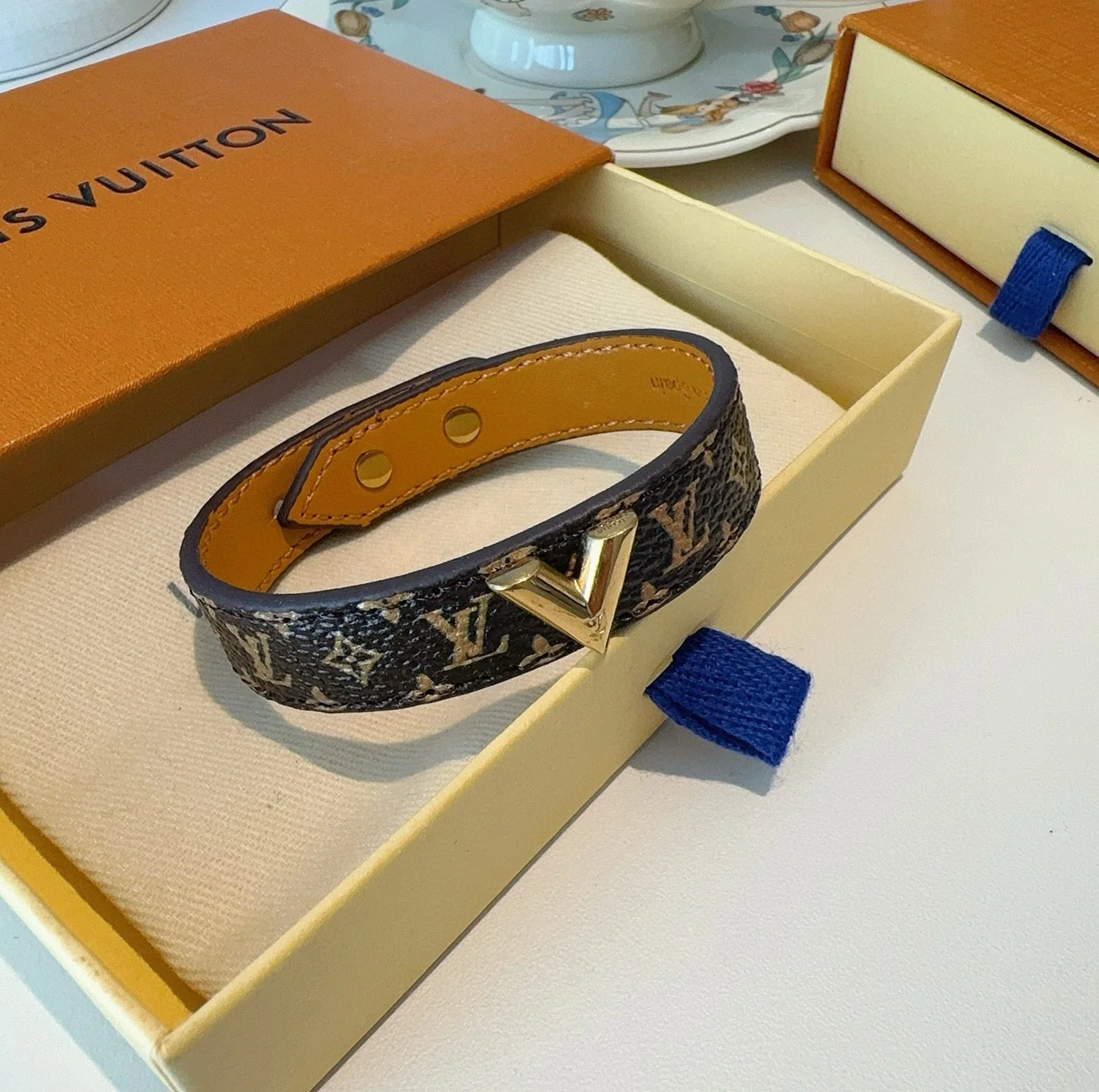 Vintage leather rope bracelet