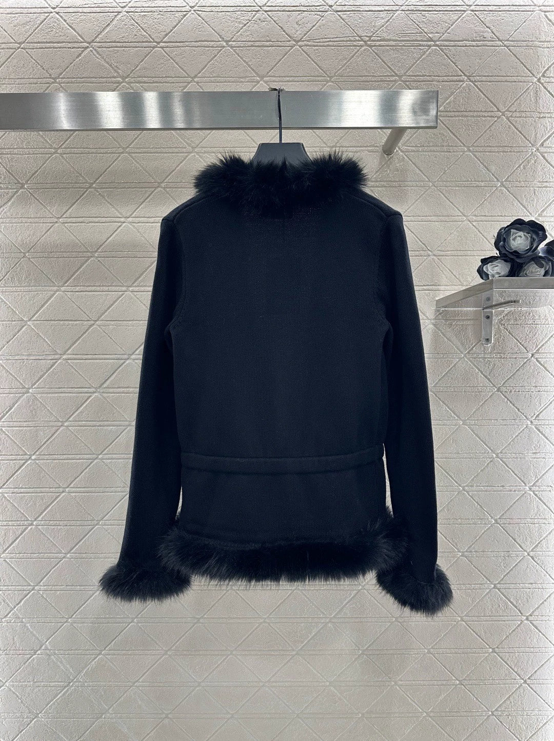 Knitted cardigan jacket